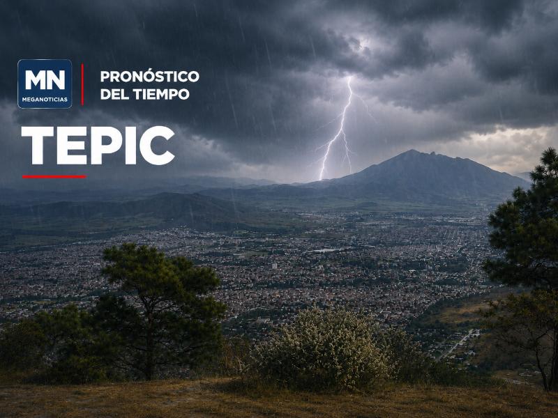 Tepic tendrá tormentas aisladas este lunes 28 de septiembre