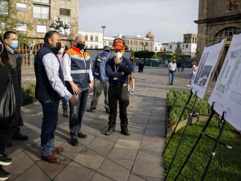 Terminan trabajos de renovación en Plaza de Armas