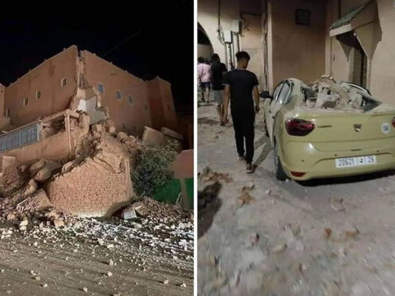 Terremoto de magnitud 6.8 sacude Marruecos
