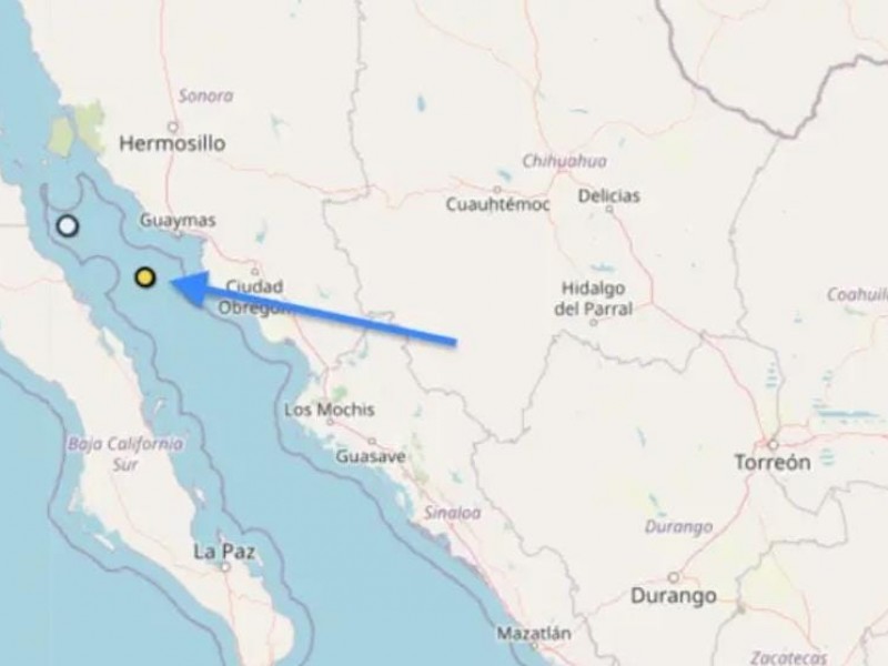 Tiembla en Guaymas, magnitud de 3.5