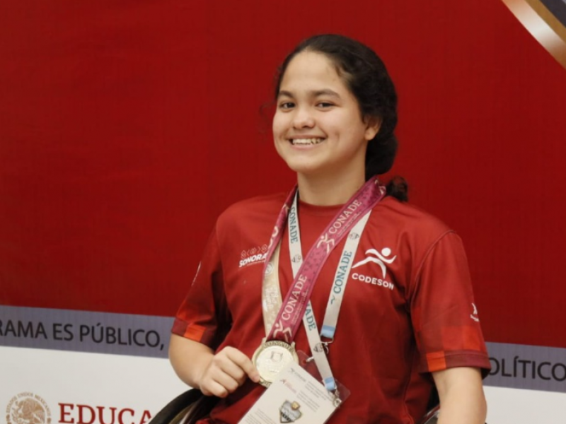 Tiene 14 años y ya tiene 4 medallas paraolímpicas