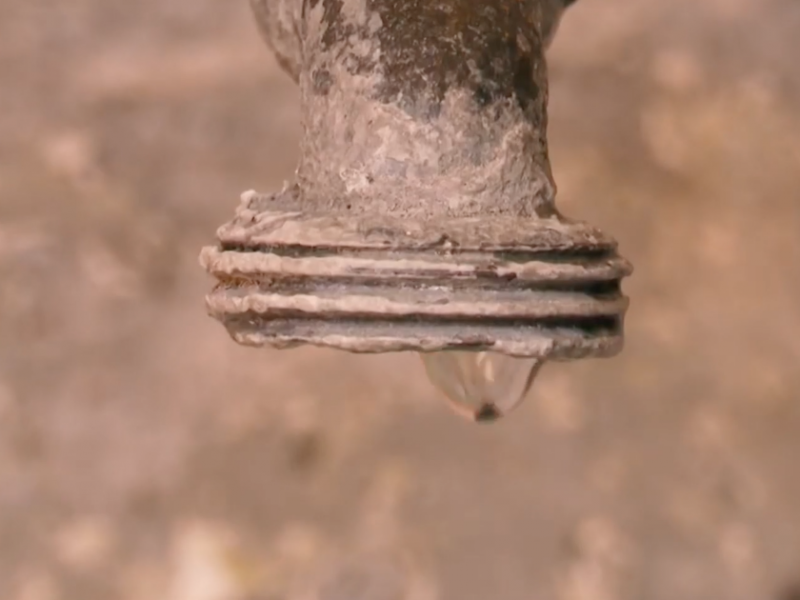 Tiene 7 años con problemas de escasez de agua.