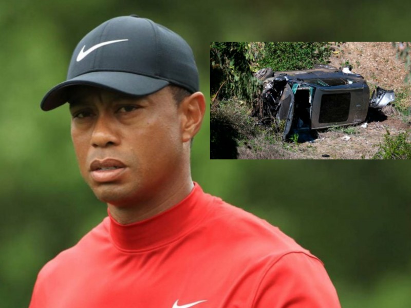 Tiger Woods fuera de peligro tras accidente de 17m