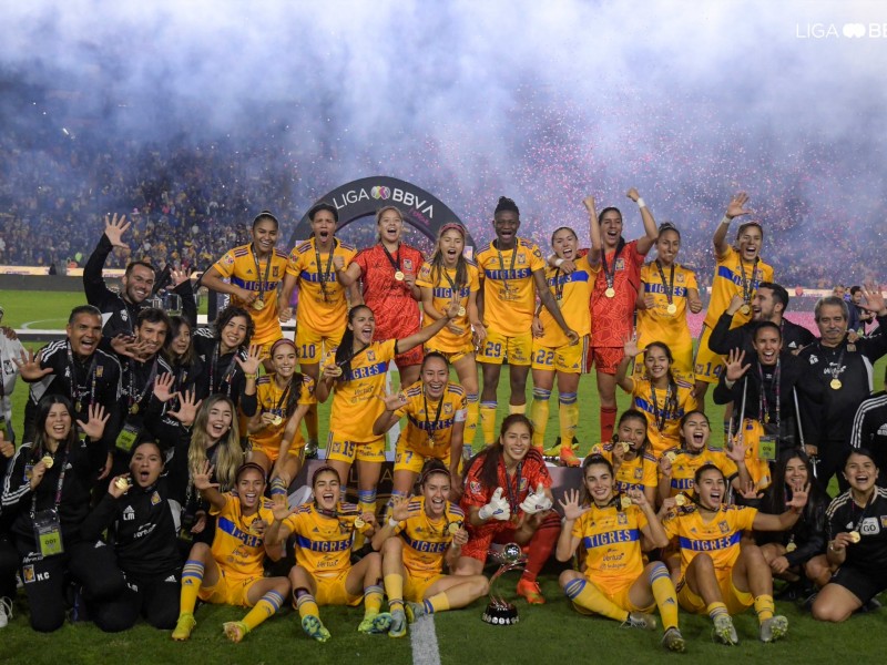 Tigres femenil campeonas del Apertura 2022