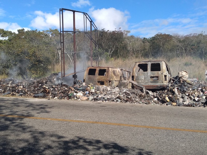 Tiradero a cielo abierto causa contaminación