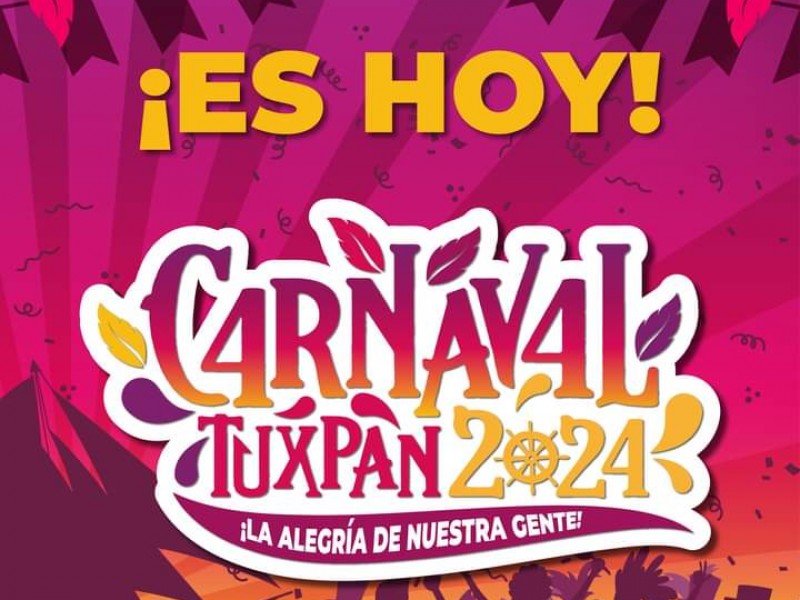 Todo listo para el Carnaval Tuxpan 2024
