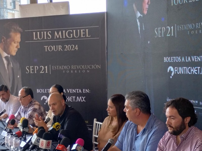 Todo listo para el concierto de Luis Miguel en Torreón