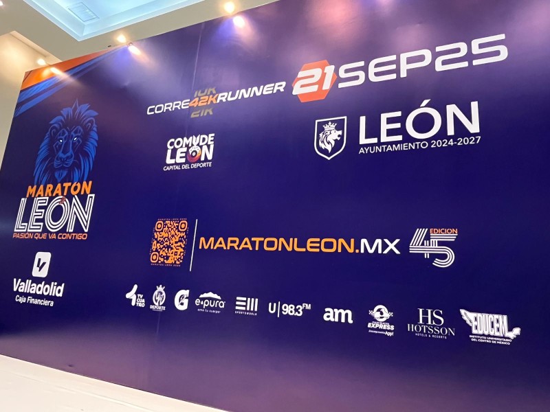 Todo listo para la 45 edición de Maratón León 2025