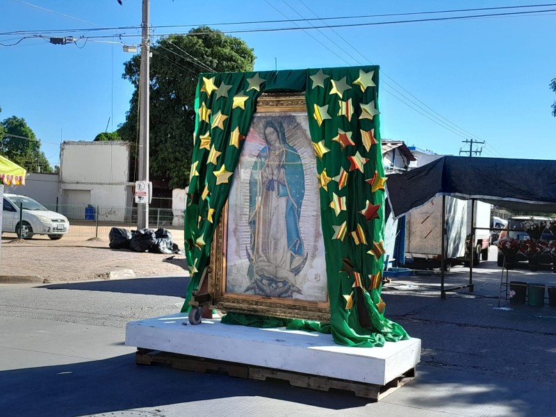 Todo listo para la fiesta Guadalupana esta noche