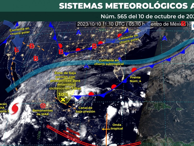 Toluca tendrá cielo nublado con lluvias