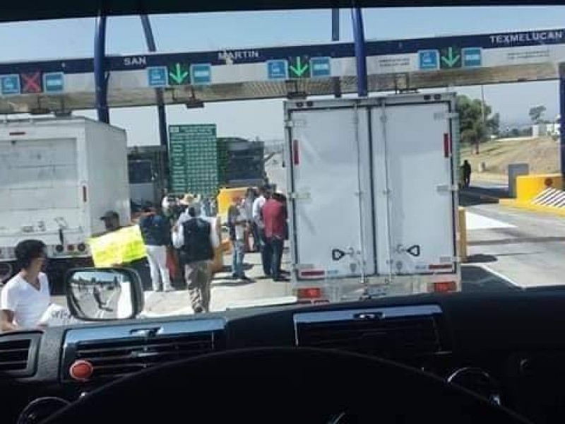Toman nuevamente caseta de Arco Norte en San Martín Texmelucan