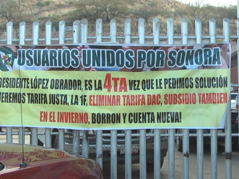 Toman nuevamente la CFE, Usuarios Unidos p/Sonora...