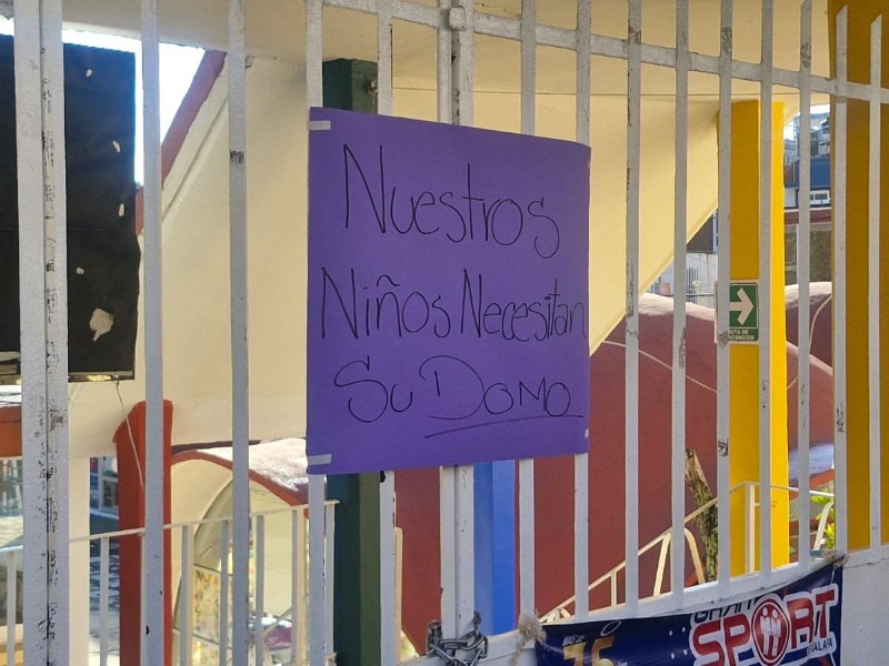 Toman preescolar, demandan instalación de domo
