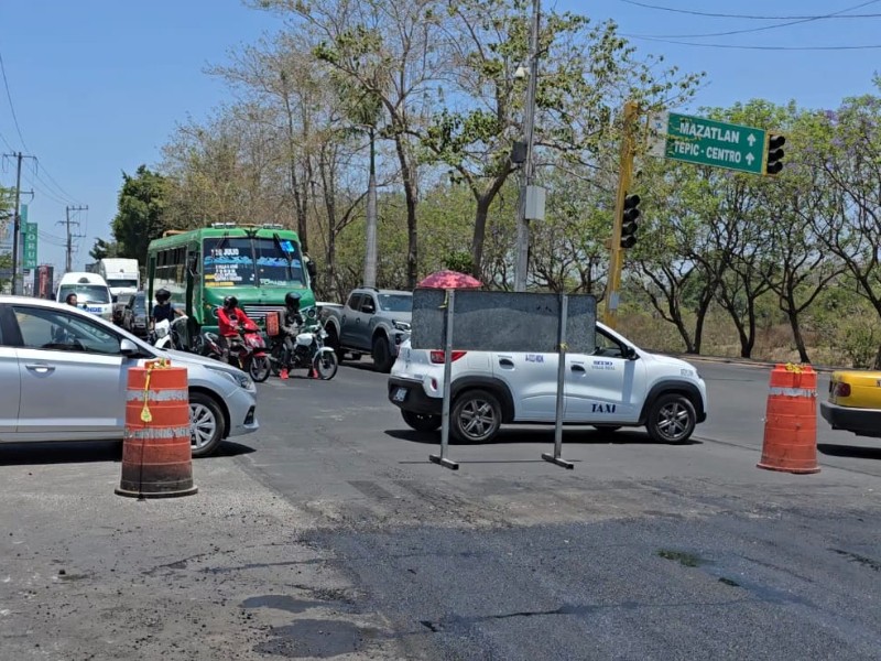 ¡Tome precaución! Boulevard Colosio se encuentra cerrado