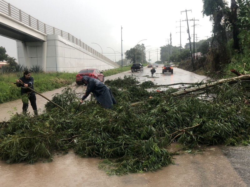 Tormenta causa destrozos en Tepic y Xalisco