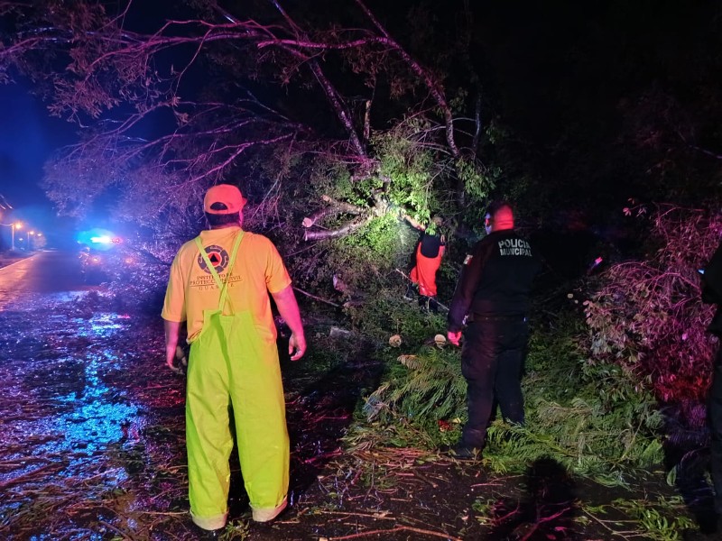 Tormenta deja a 25 comunidades sin luz en Guasave