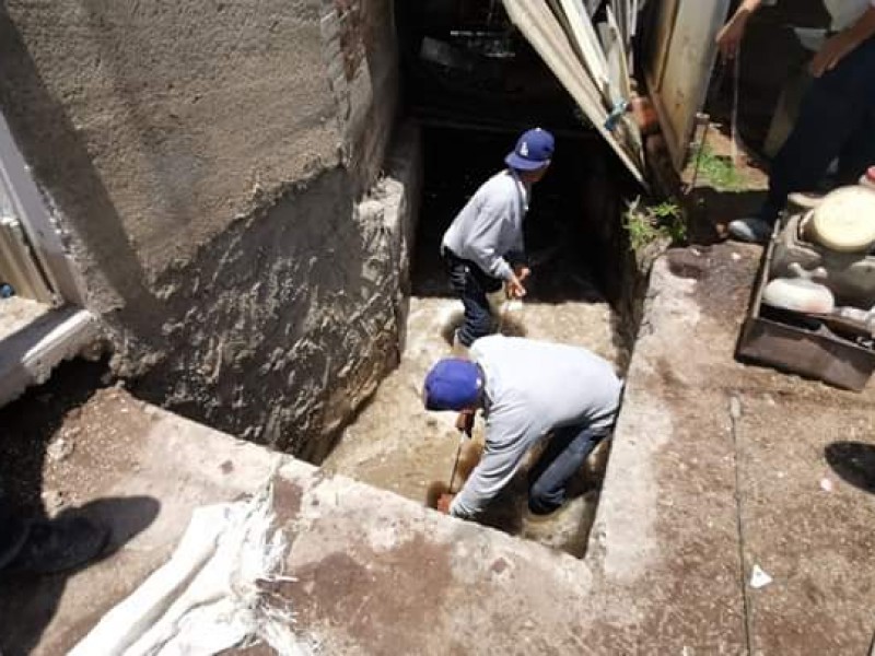 Tormenta genera encharcamientos en colonia