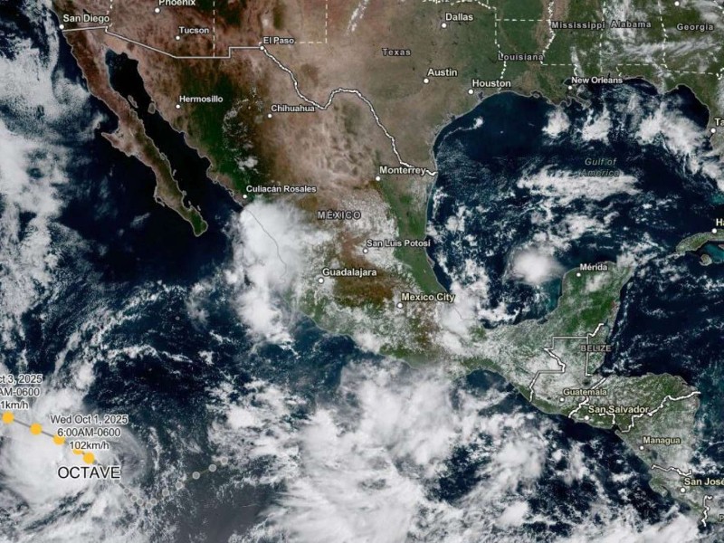 Tormenta Octave se fortalece, pero México no está en riesgo