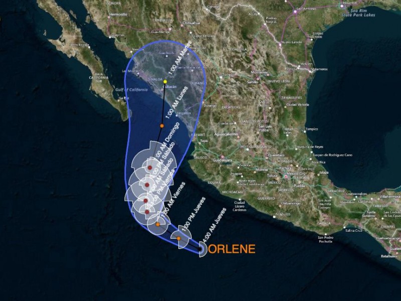 Tormenta Orlene traerá lluvias para Nayarit