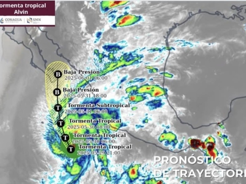 Tormenta tropical Alvin traerá lluvias a Sinaloa