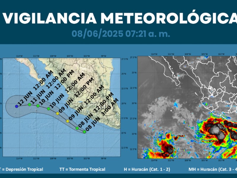 Tormenta tropical Barbara evolucionará a huracán entre el domingo y lunes
