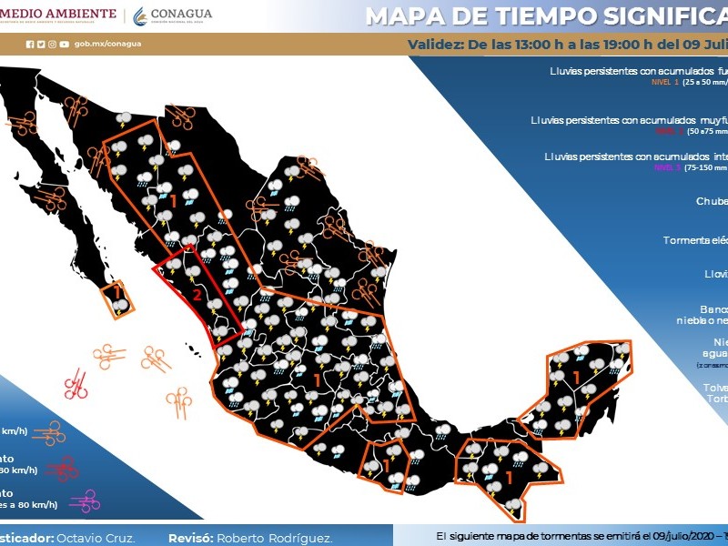 Tormenta tropical “Cristina” ocasionará lluvias muy fuertes en BCS