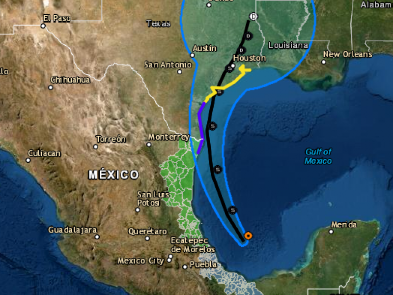 Tormenta tropical Nicholas se aleja de Veracruz
