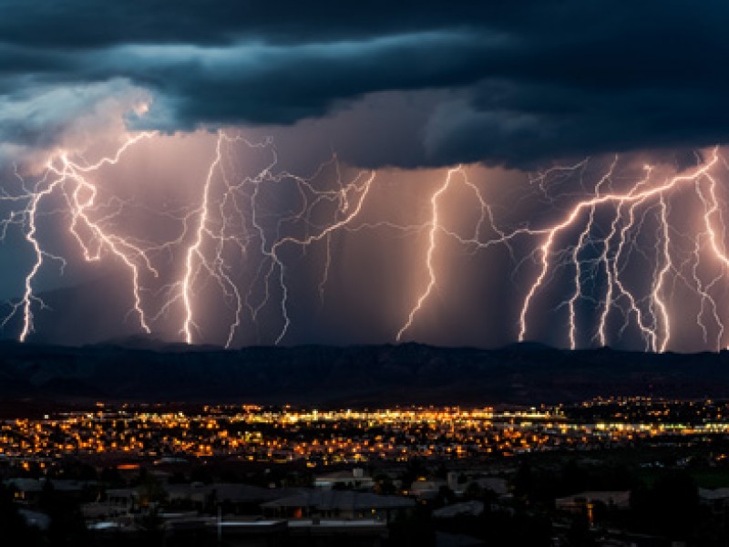 Tormentas eléctricas en Durango