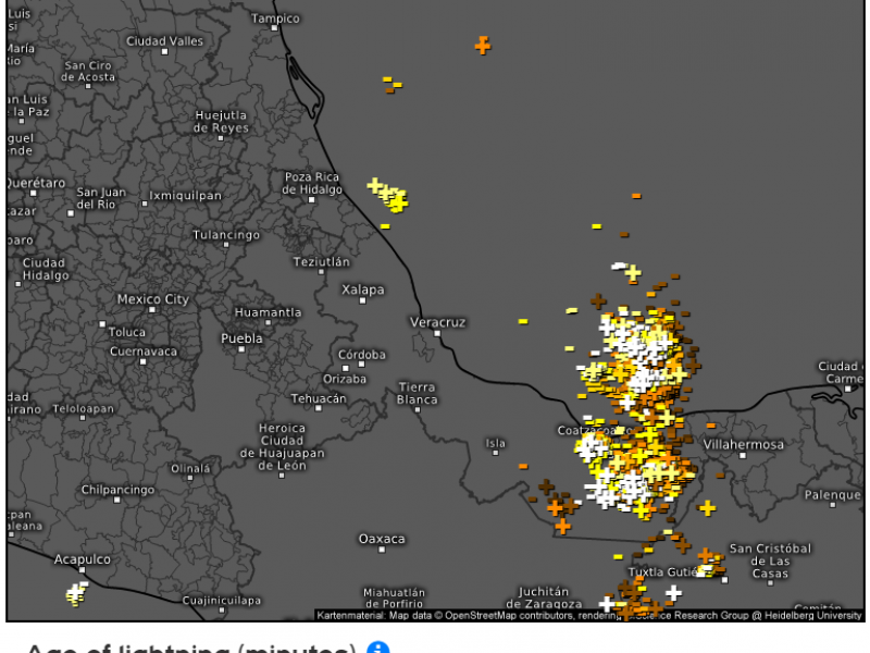 Tormentas en el sur de Veracruz por Onda Tropical 7