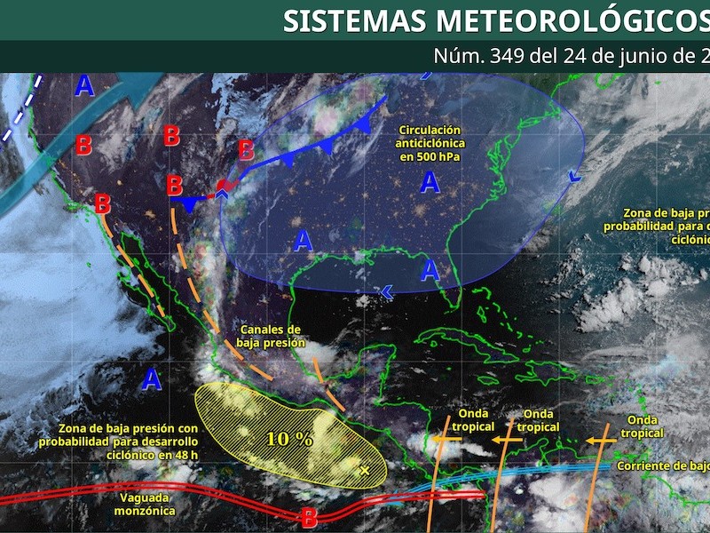 Tormentas por la tarde en el valle de Toluca