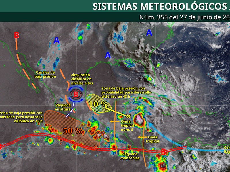 Tormentas por la tarde, pronóstico para el valle de Toluca