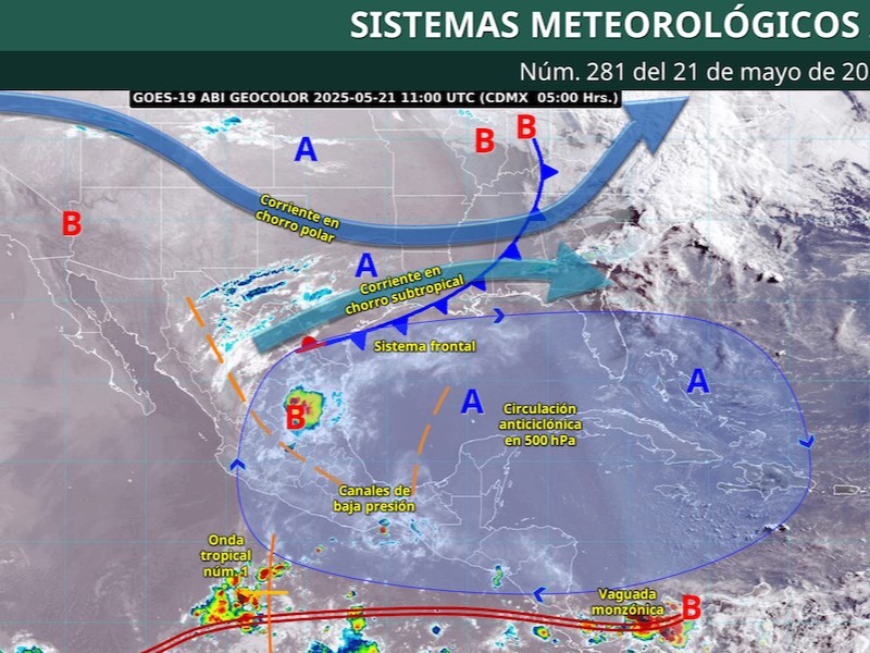 Tormentas por la tarde, pronóstico para Toluca