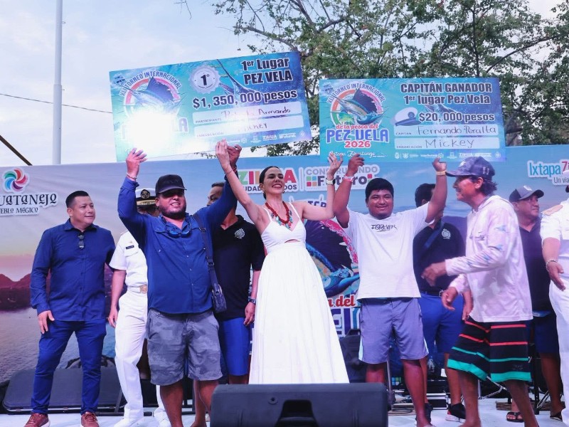 Torneo internacional de pesca cierra con récord de participación en Zihuatanejo