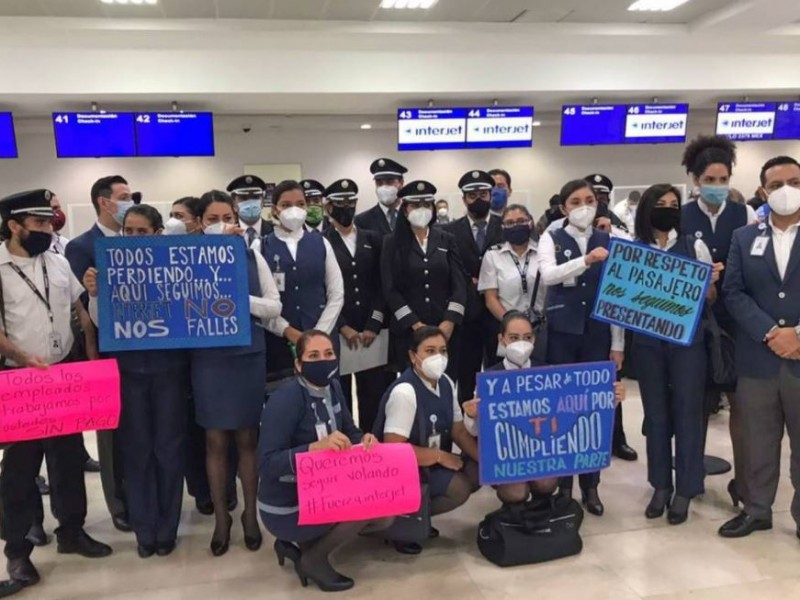 Trabajadores de Interjet entran en huelga