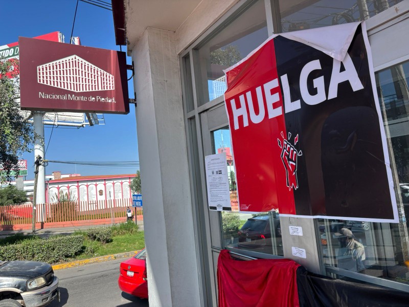Trabajadores de Nacional Monte de Piedad siguen en huelga, cumplen 14 días