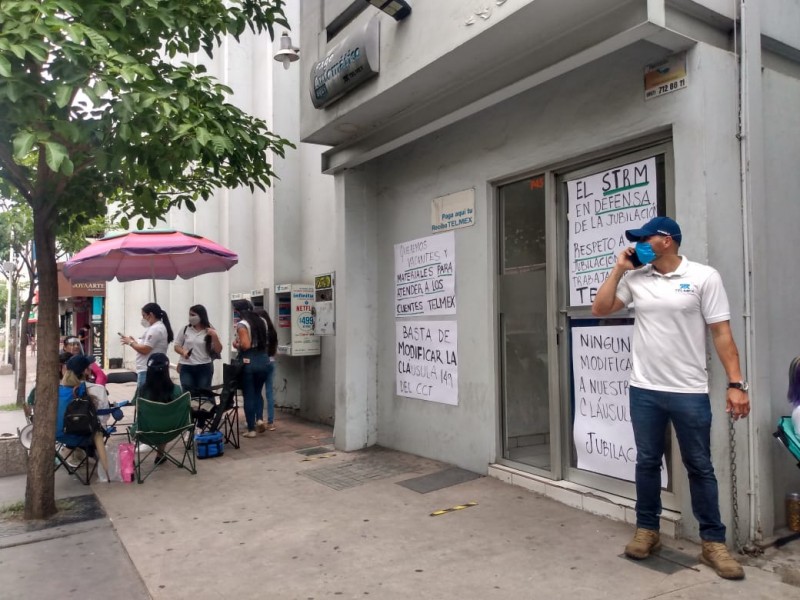 Trabajadores de TELMEX en paro nacional