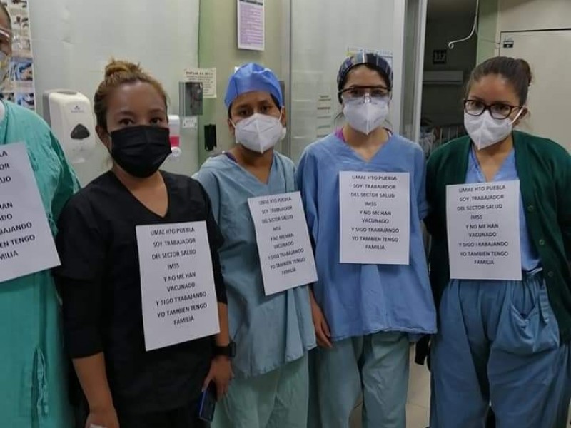 Trabajadores de Traumatología y Ortopedia IMSS exigen vacuna COVID