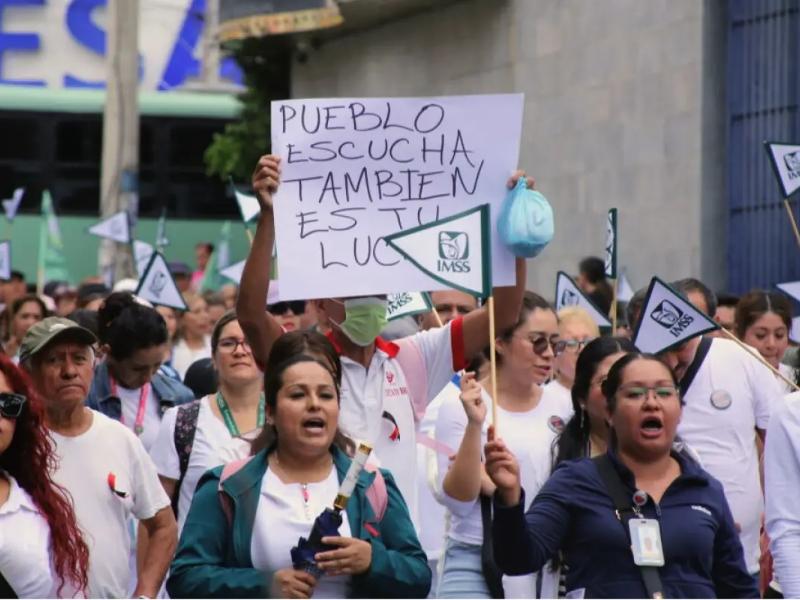 Trabajadores del IMSS anuncian marcha nacional para el 30 de octubre
