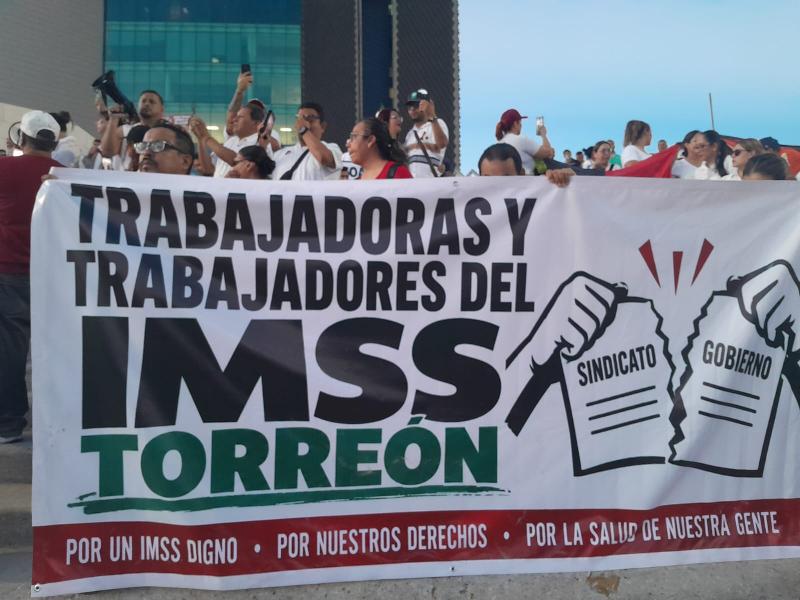 Trabajadores del Seguro Social marcharán en Torreón este miércoles