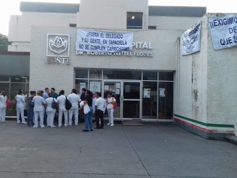 Trabajadores del ISSSTE de Tapachula en paro