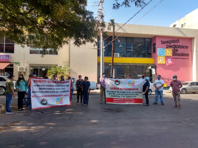 Trabajadores del Pediátrico piden recategorizaciones y plazas de base