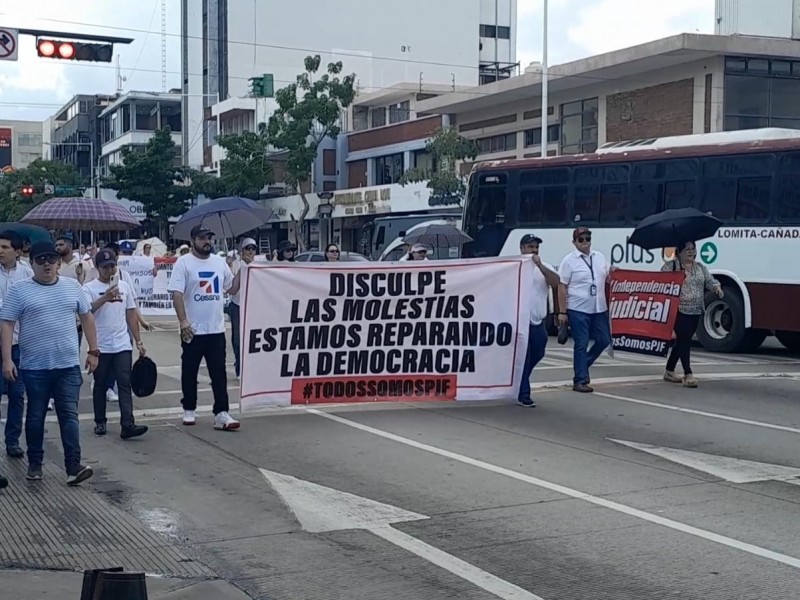 Trabajadores del PJF en Sinaloa se suman a manifestación Nacional