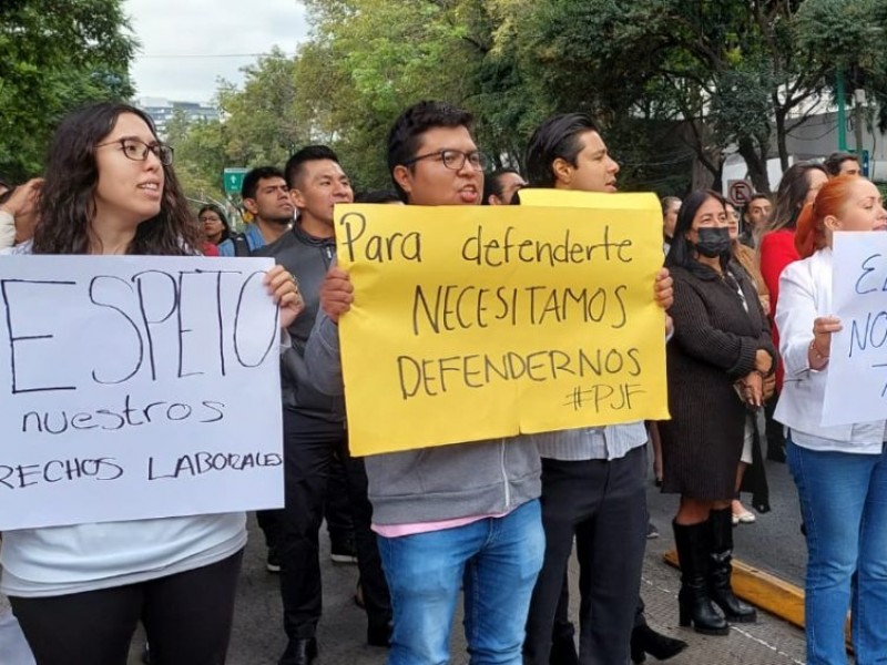 Paro nacional: Trabajadores del PJF protestan por extinción de fideicomisos