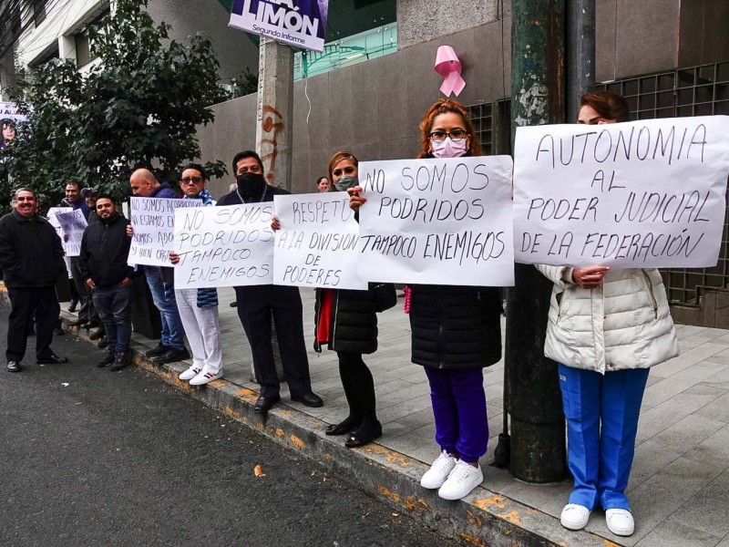 Trabajadores del Poder Judicial protestan por cuarto día consecutivo