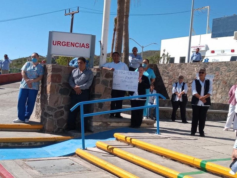 Protestan en Santa Rosalía por falta de insumos