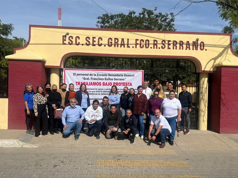 Trabajan bajo protesta en secundaria general de Choix