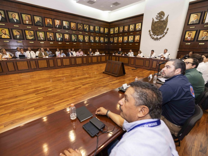 Trabajo coordinado para atender afectaciones por lluvias en la entidad