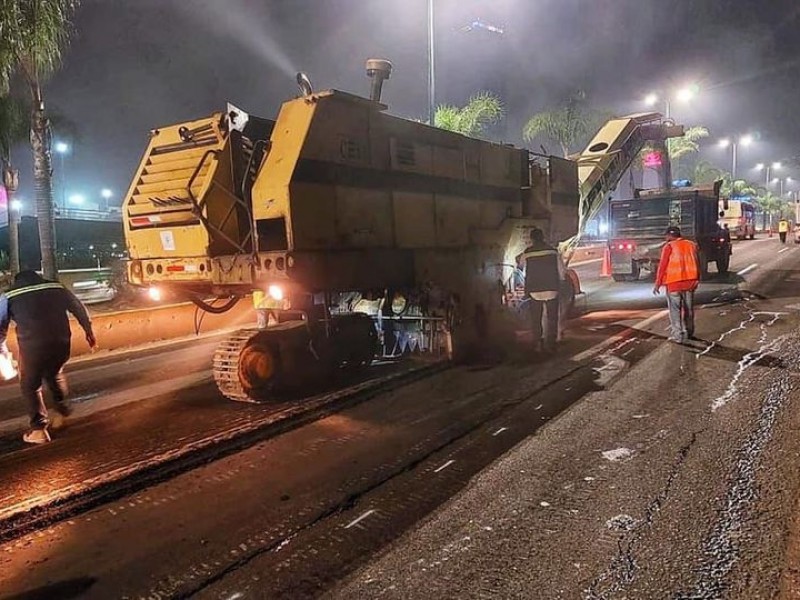 Trabajos de reasfaltado en Xalapa se realizarán de noche