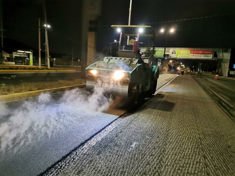 Trabajos de Rehabilitación sobre la avenida Paseo Constituyentes