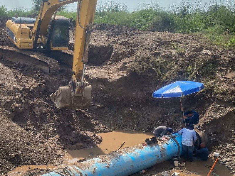 Trabajos de reparación en Planta Potabilizadora San Lorenzo